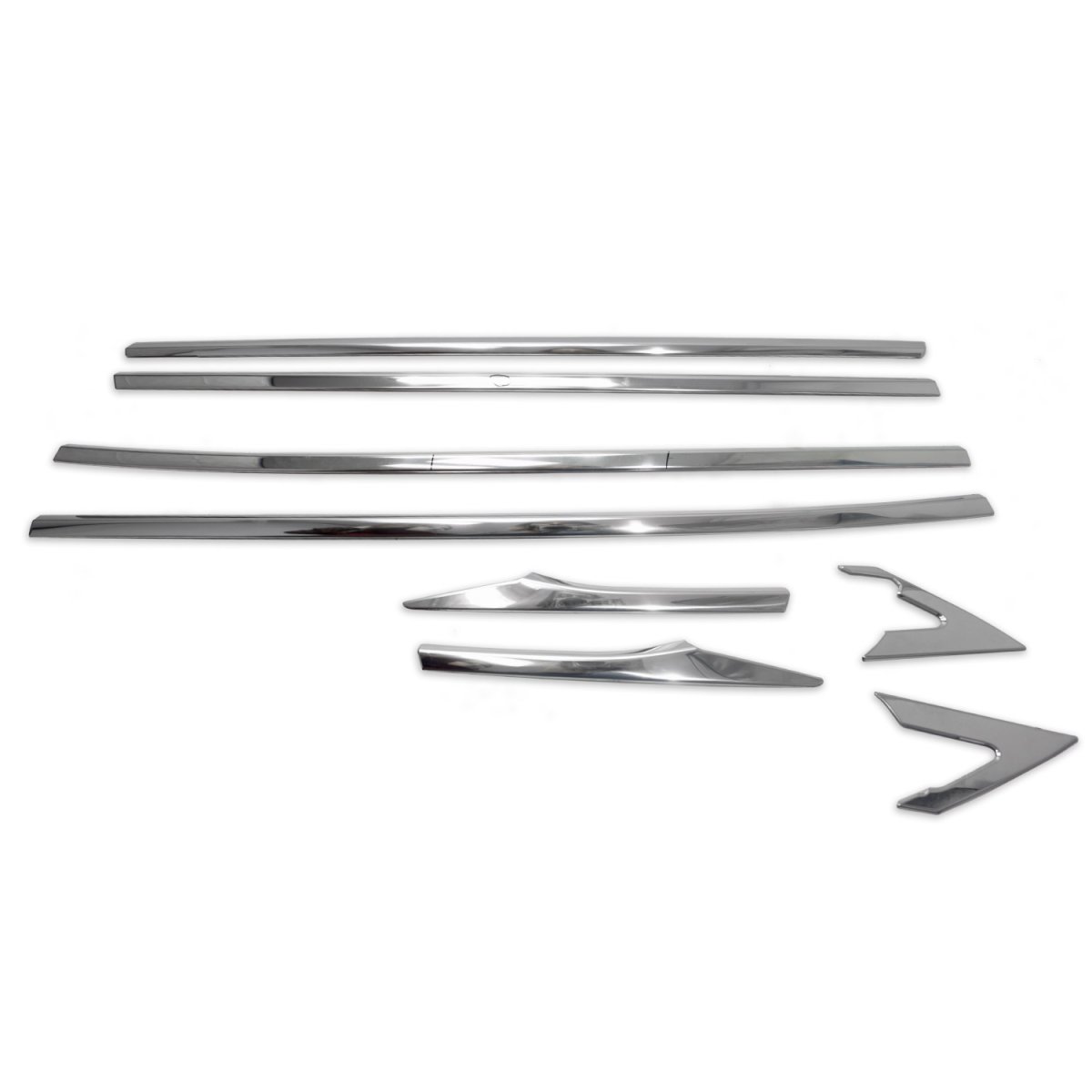 Honda Civic Window Trim - Omac - S.Steel - Gloss Silver - 2016